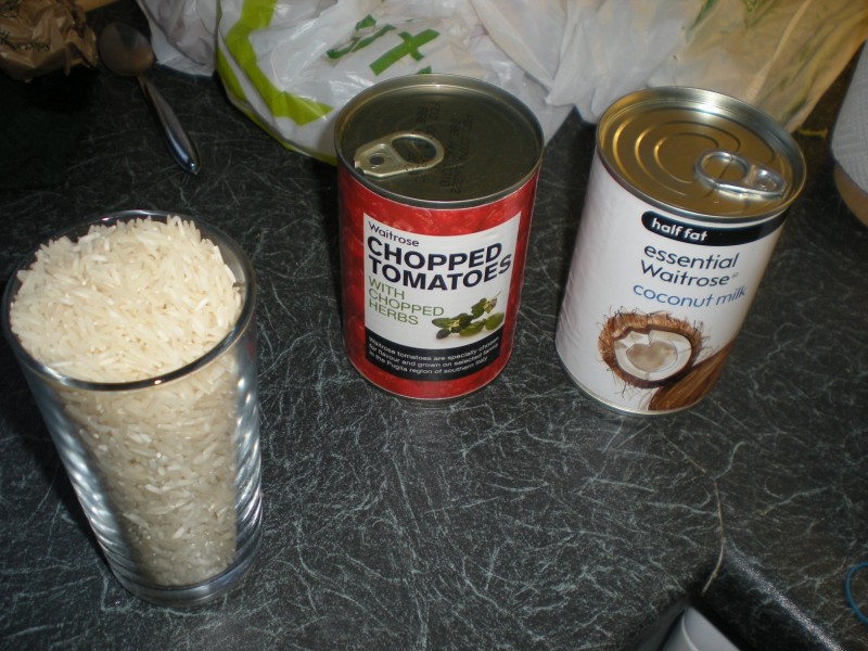 rice, cans etc rice, cans etc